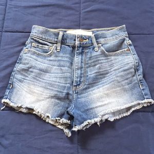 High waisted A&F jean shorts